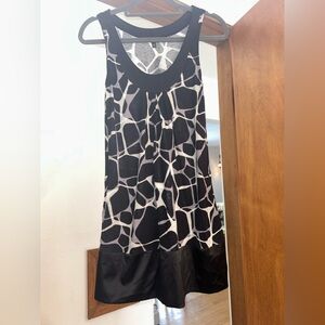 Express black/white/gray sleeveless mod tunic dress - 2010s - XS